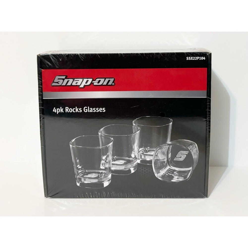 Snap-On 4 Pk Rock Glasses HIGH QUALITY THICK, New, SSX22P104